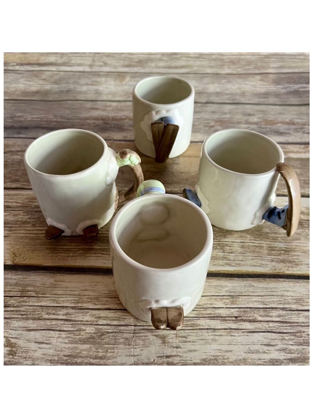 4-FITZ & FLOYD SKI MUGS